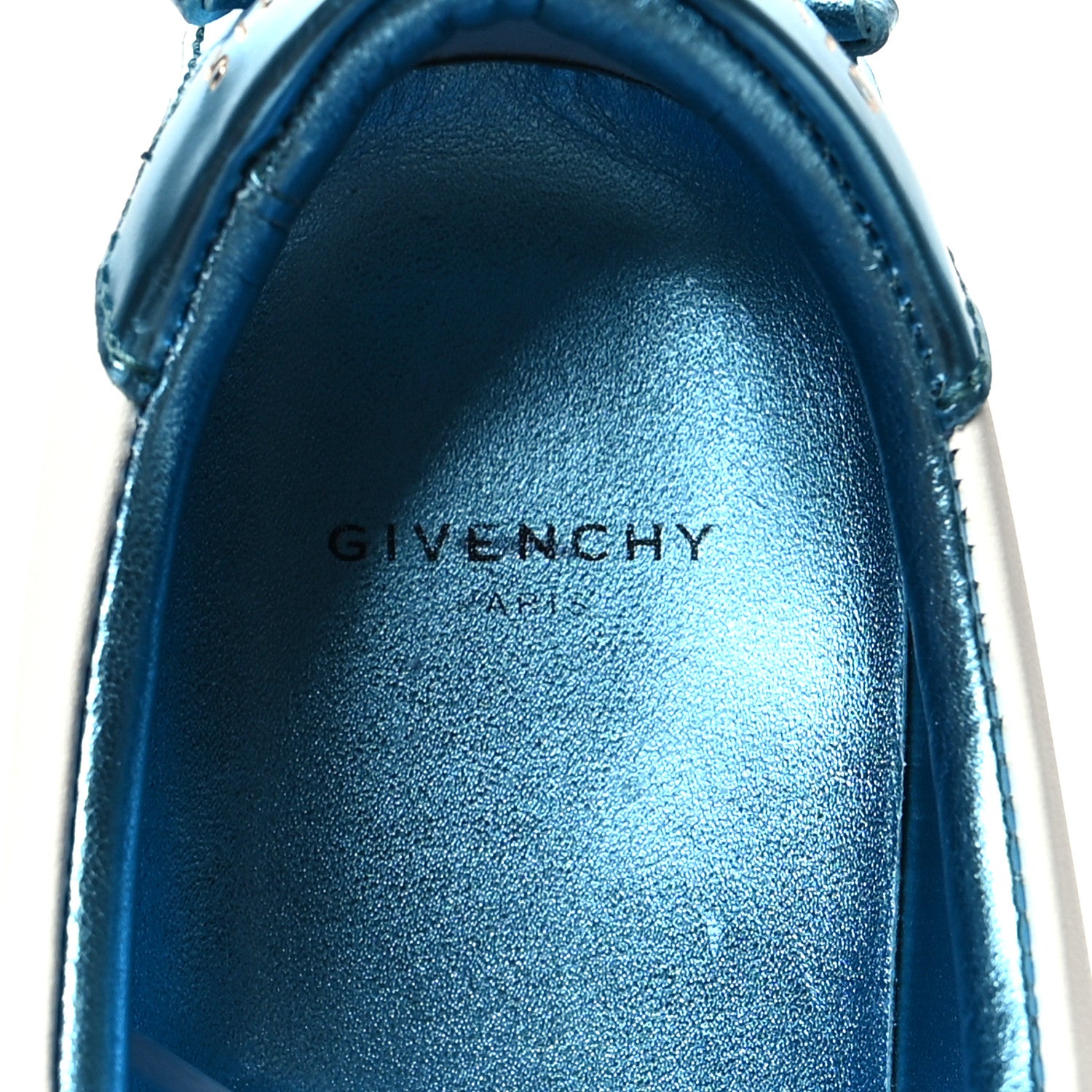 Givenchy Calfskin Womens Urban Street Sneakers 37.5 White Aqua 8 of 9