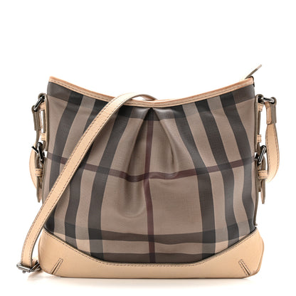 Burberry Smoked Check Hartham Shoulder Bag Trench 1 of 12