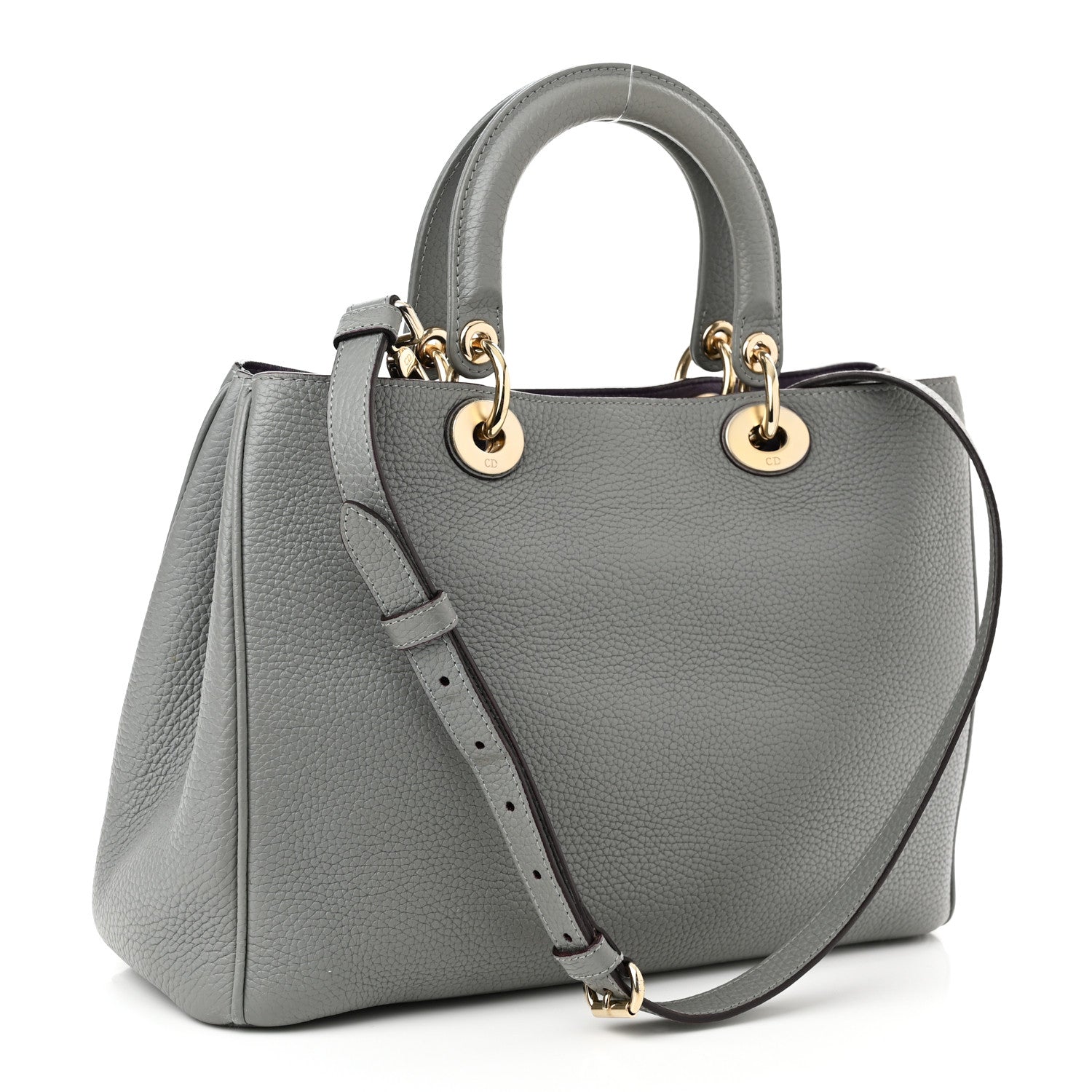 Christian Dior Bullcalf Medium Diorissimo Tote Gris 4 of 10