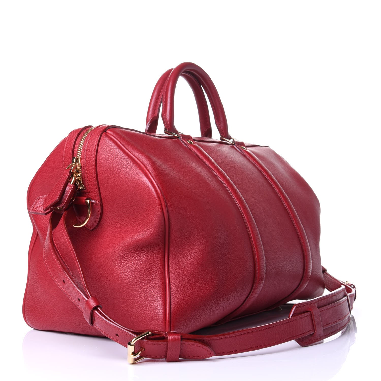 Louis Vuitton Veau Cachemire SC Bag MM Cherry 2 of 4