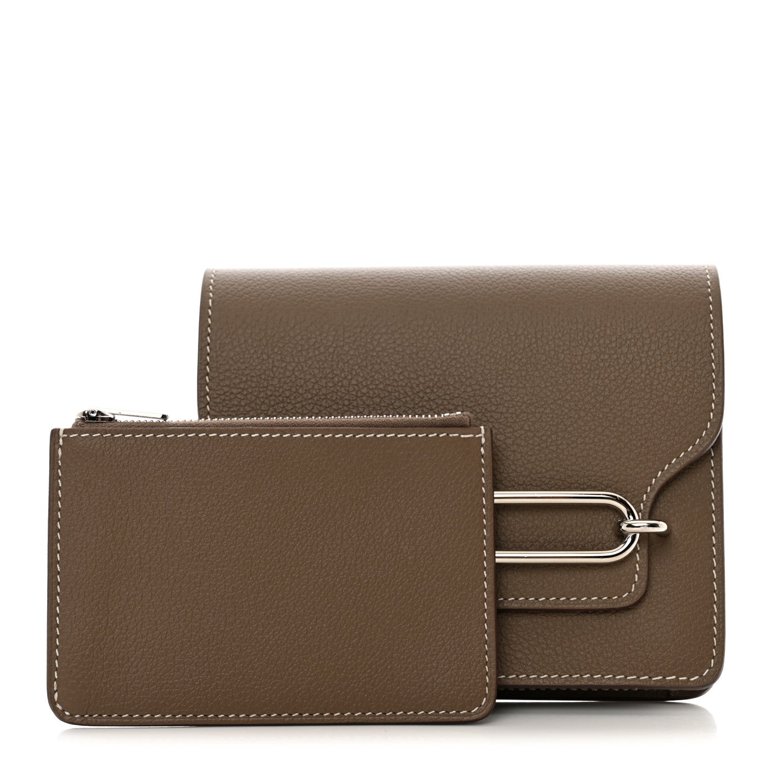 Hermes Evercolor Roulis Slim Wallet Etoupe 1 of 8