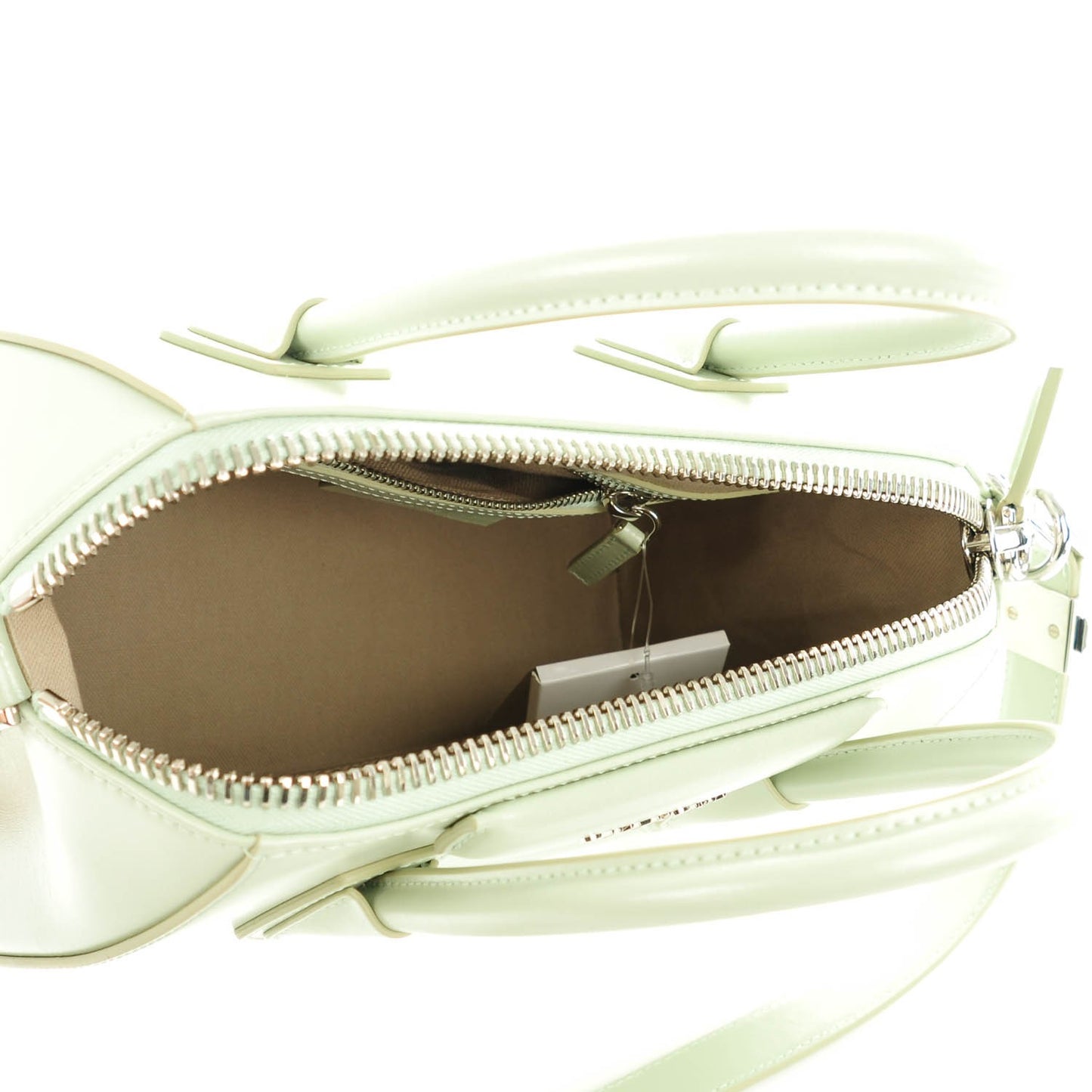 Shiny Lord Calfskin Small Antigona Aqua Green