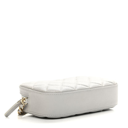 Chanel Caviar Quilted Camera Case Grey 4 of 11