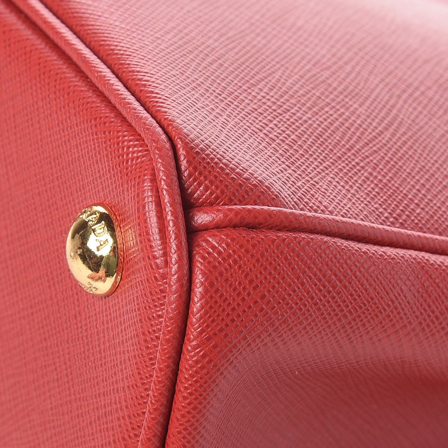 Prada Saffiano Medium Galleria Double Zip Tote Fuoco 11 of 13