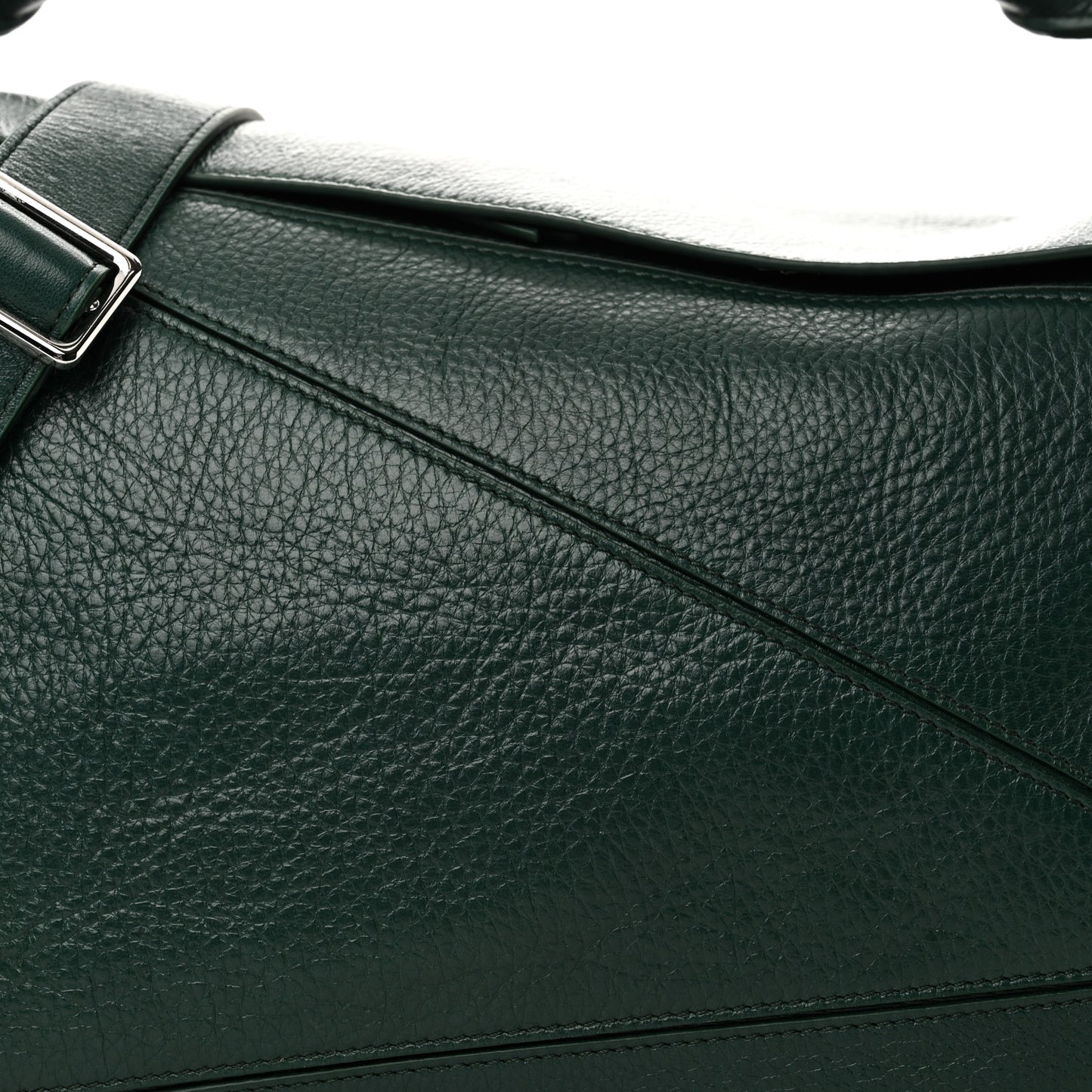 Calfskin Large Puzzle Bag Green