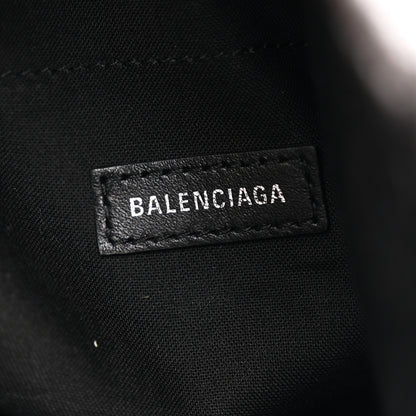 Balenciaga Metallized Arena Calfskin Medium Monaco Chain Shoulder Bag Steel Grey 6 of 11