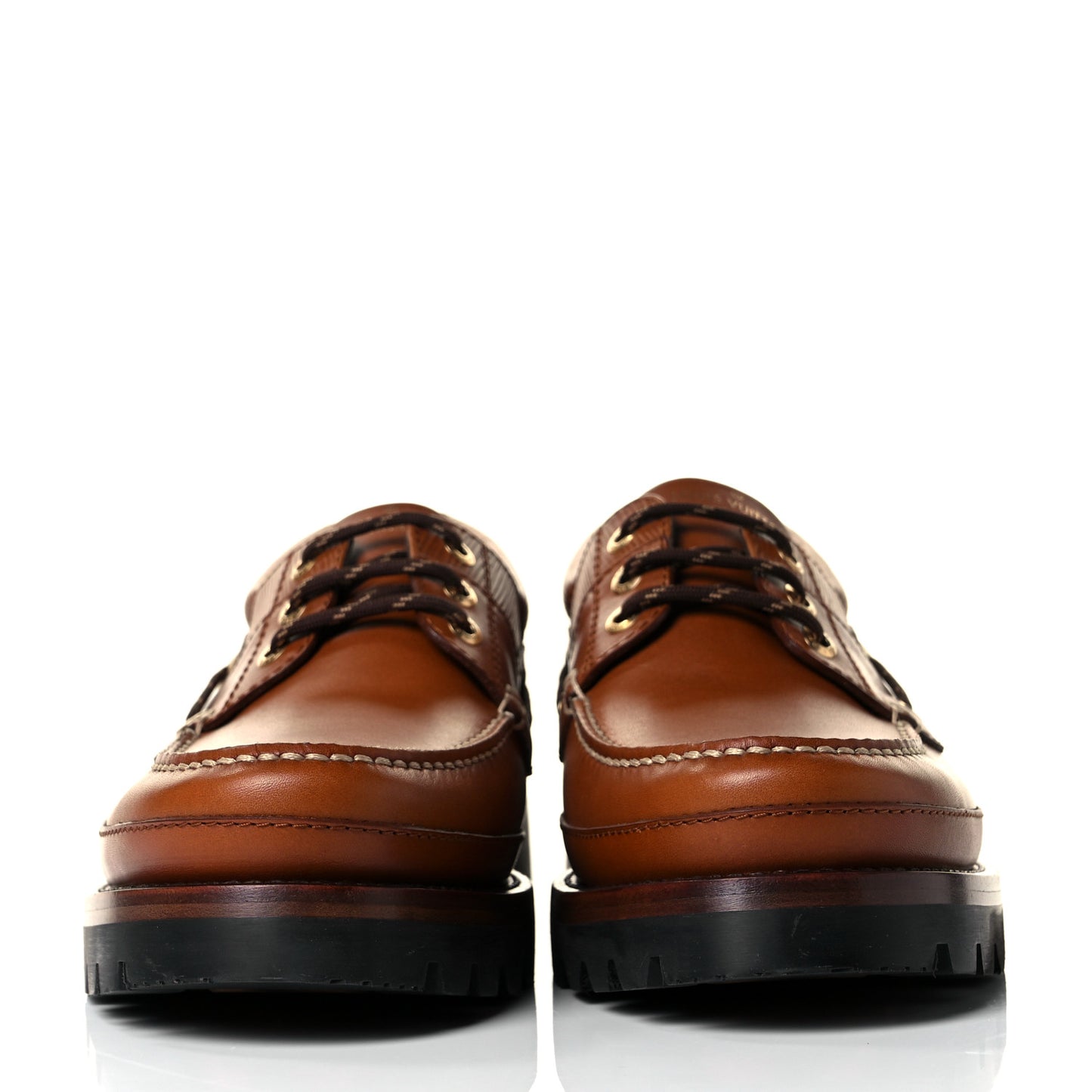 Calfskin Mens Summerland Boat Shoes 10 Cognac