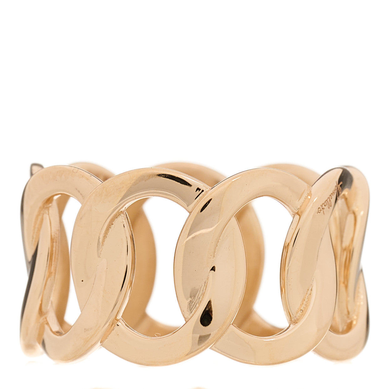 18K Rose Gold Brera Chain Ring 53 6.5