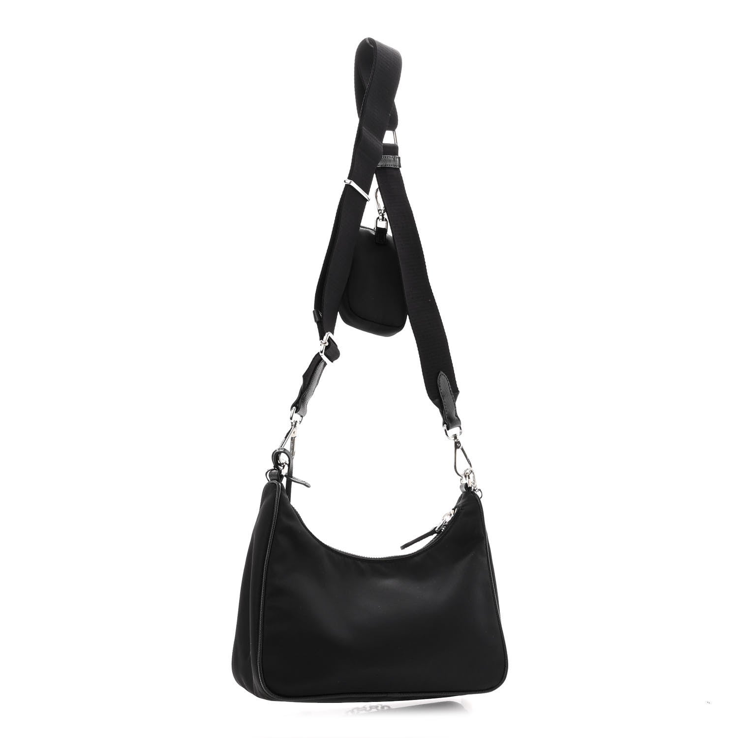 Prada Nylon Re-Edition 2005 Shoulder Bag Black 3 of 10