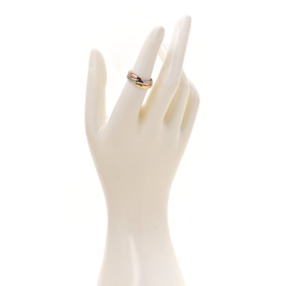 Cartier 18K Pink Yellow White Gold Small Trinity Ring 52 6 2 of 5