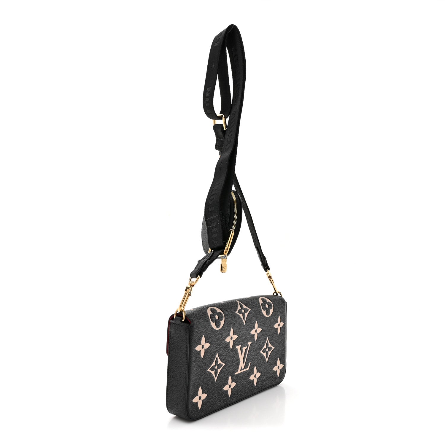 Louis Vuitton Empreinte Monogram Giant Felicie Pochette Black Beige 3 of 10