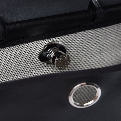 Hermes Toile H Berline Vache Hunter Herbag Zip 39 MM Black Ecru 9 of 20