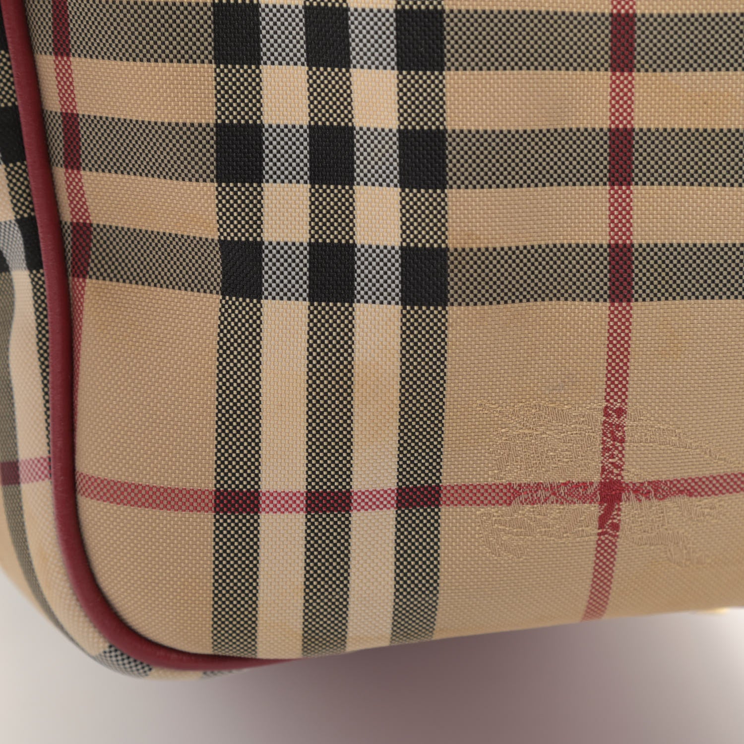 Burberry Horseferry Check Small Canterbury Tote Antique Rose 13 of 14