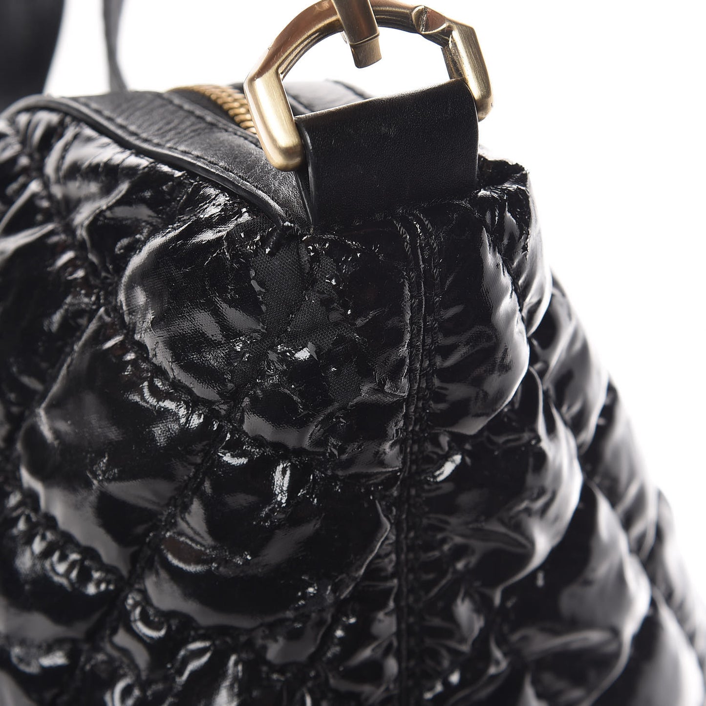 Patent Quilted Medium Nightingale Black