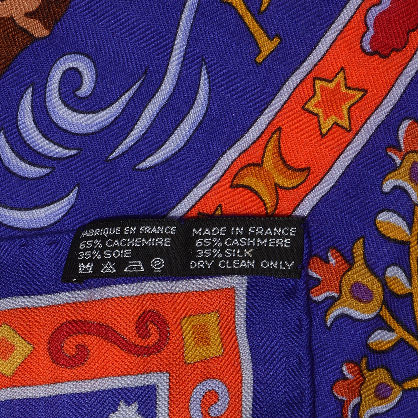 Cashmere Silk Peuple Du Vent Shawl 140 Violet Rouge Orange Moutarde