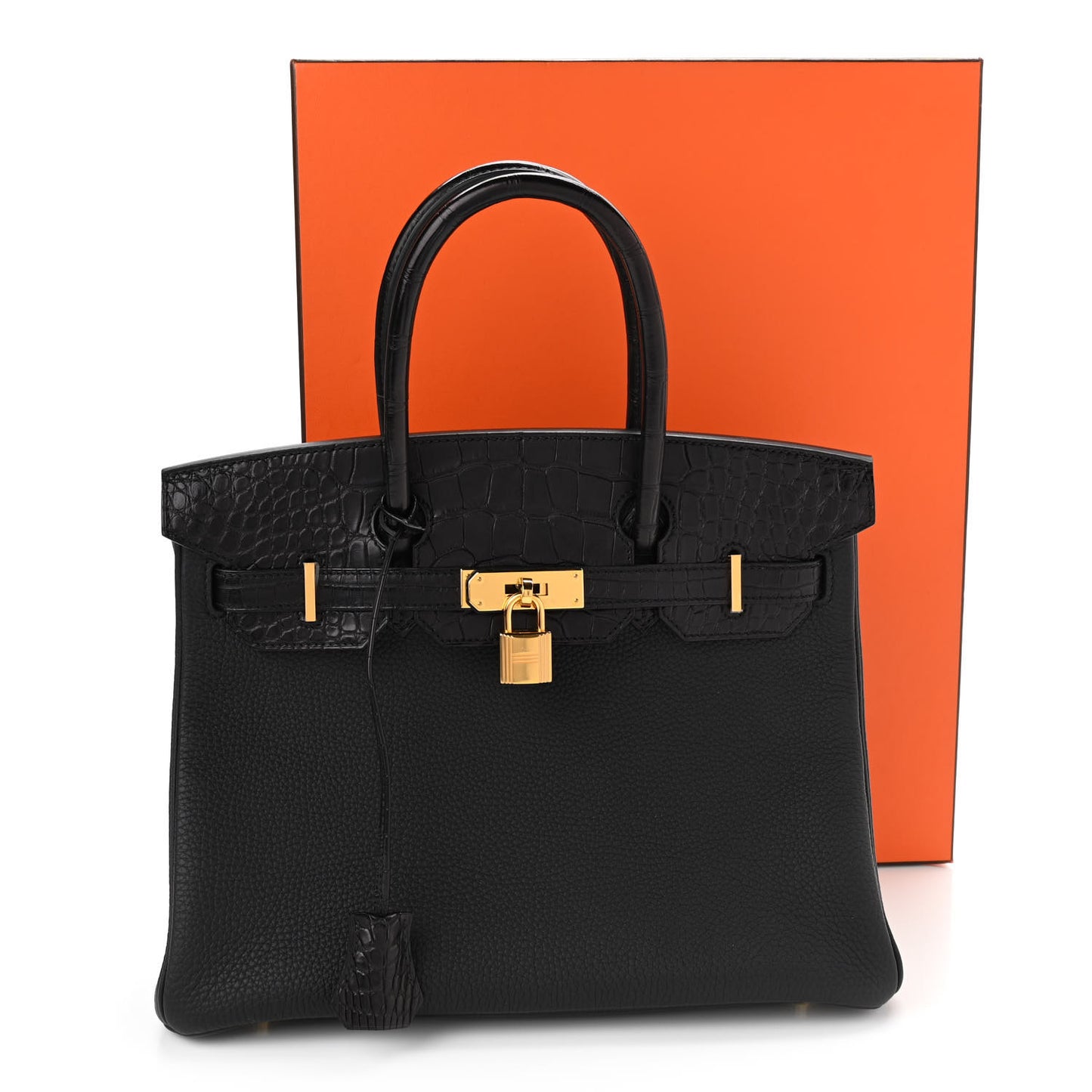 Togo Matte Alligator Birkin Touch 30 Black