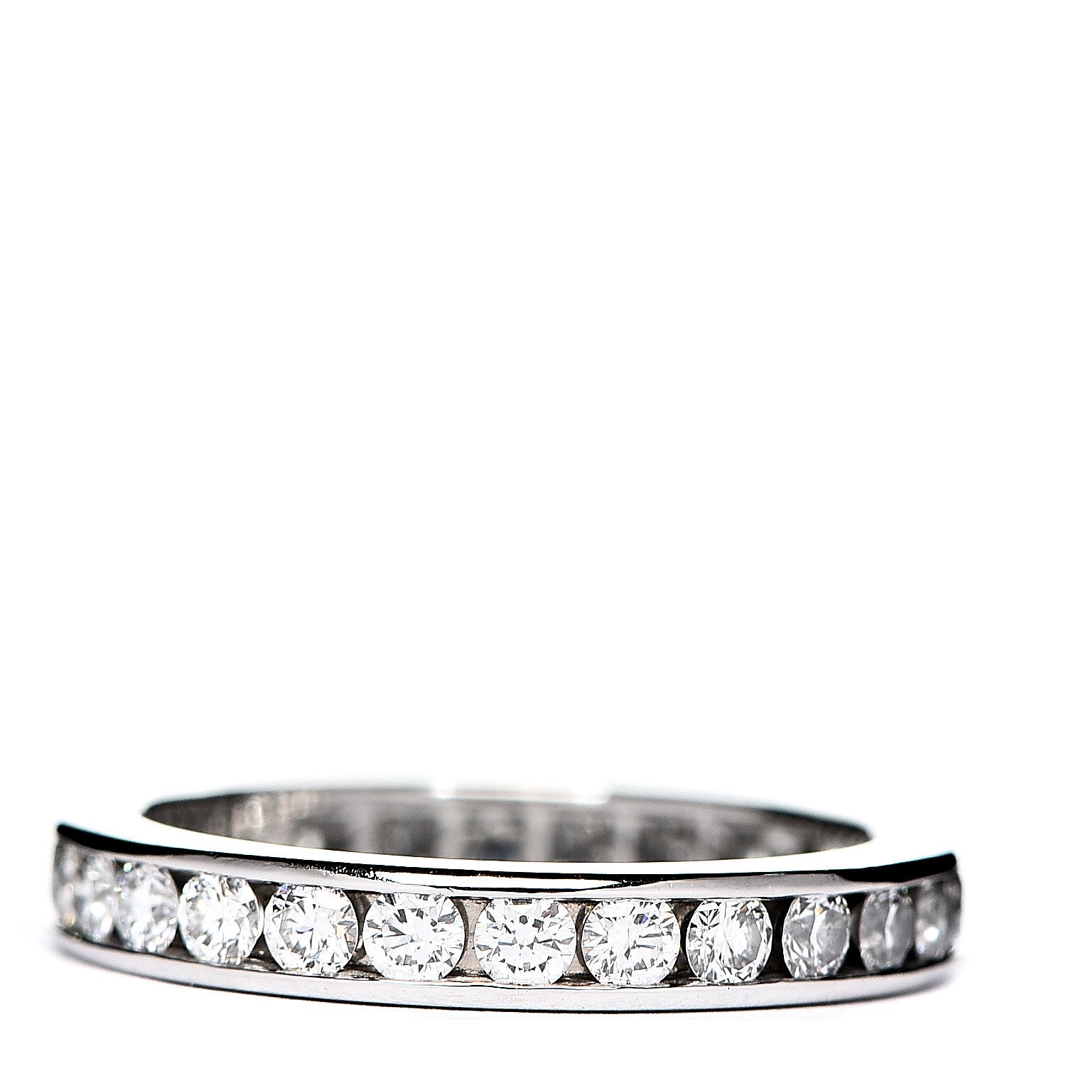 Tiffany Platinum Diamond 3mm Wedding Band Ring 49 5 2 of 3