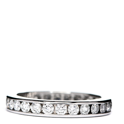 Tiffany Platinum Diamond 3mm Wedding Band Ring 49 5 2 of 3