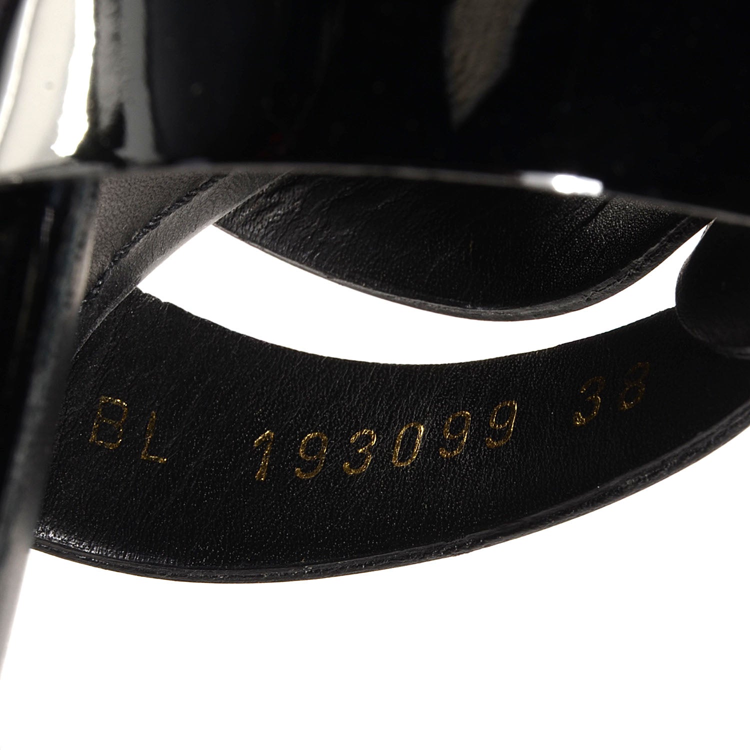 Saint Laurent Patent Tribute 75 Platform Sandals Black 38 8 of 8