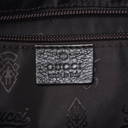 Gucci Guccissima Medium Flat Messenger Bag Dark Brown 6 of 12