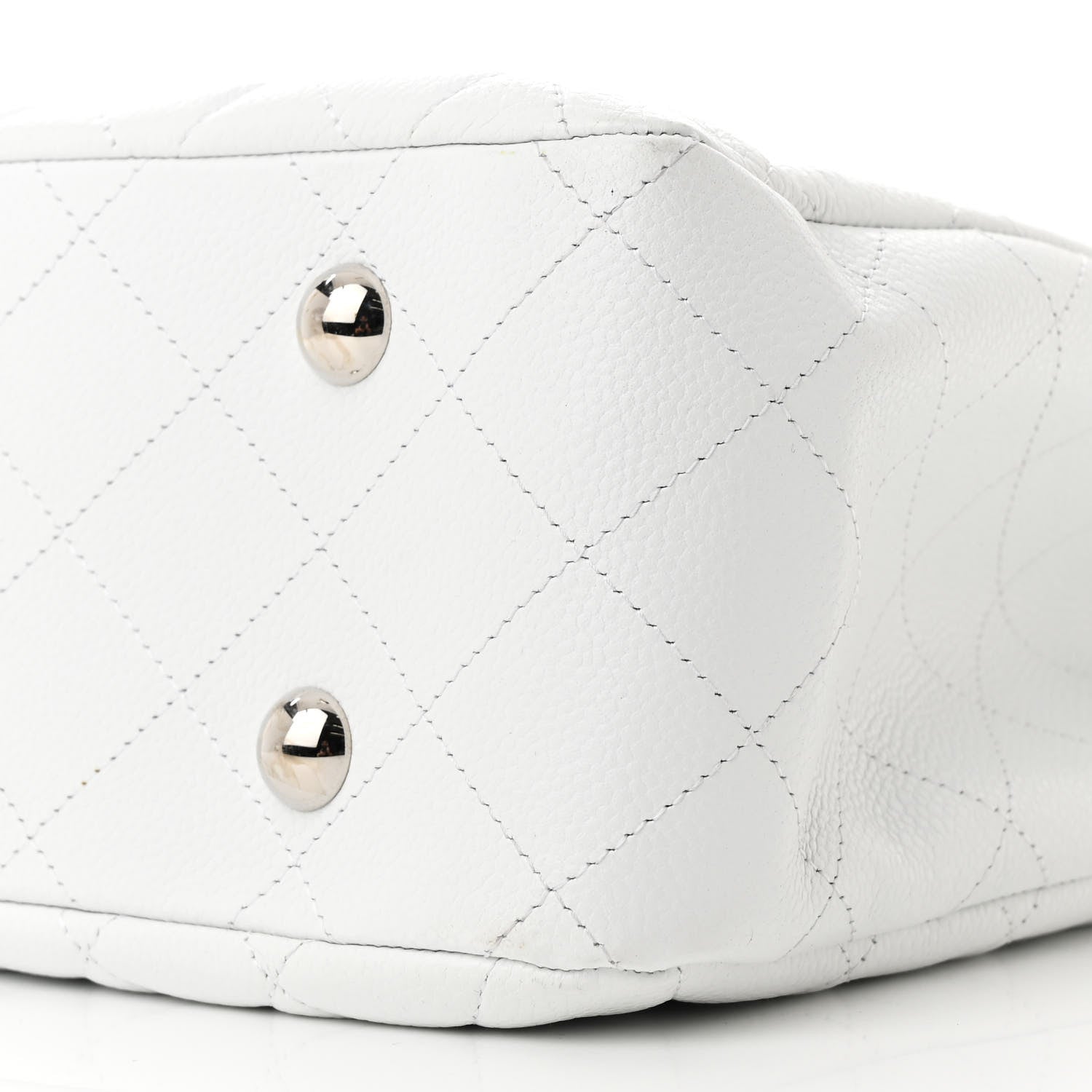 Chanel Caviar Quilted Maxi Paris Edinburgh Flap White 10 of 11