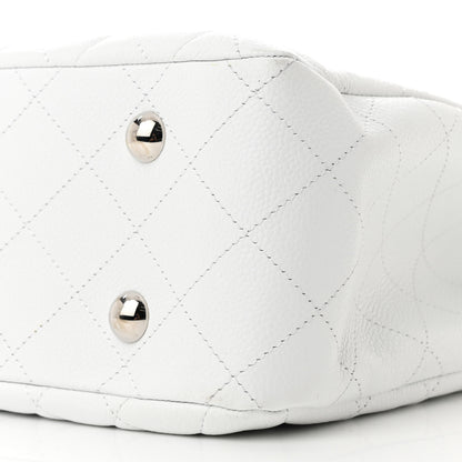 Chanel Caviar Quilted Maxi Paris Edinburgh Flap White 10 of 11