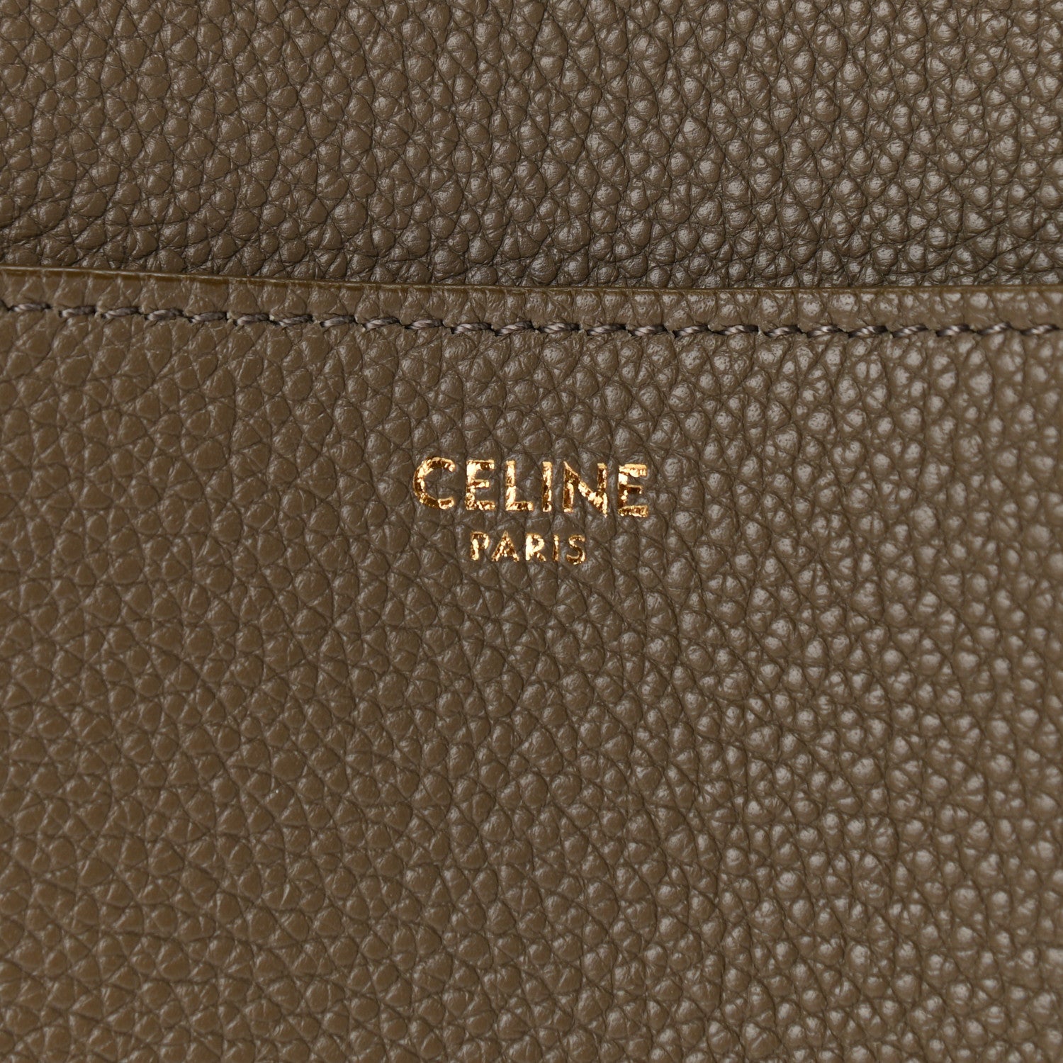 Celine Soft Grained Calfskin Sangle Bucket Bag Taupe 6 of 10