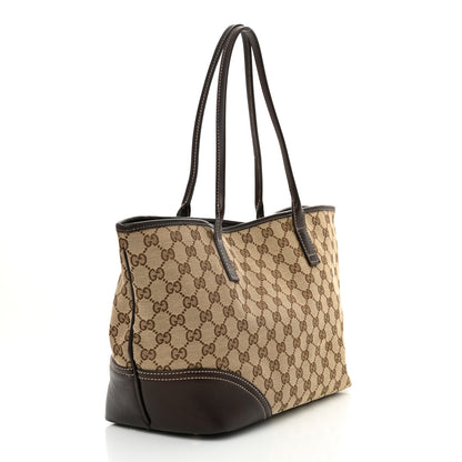 Gucci Monogram Medium New Britt Tote Brown 2 of 12
