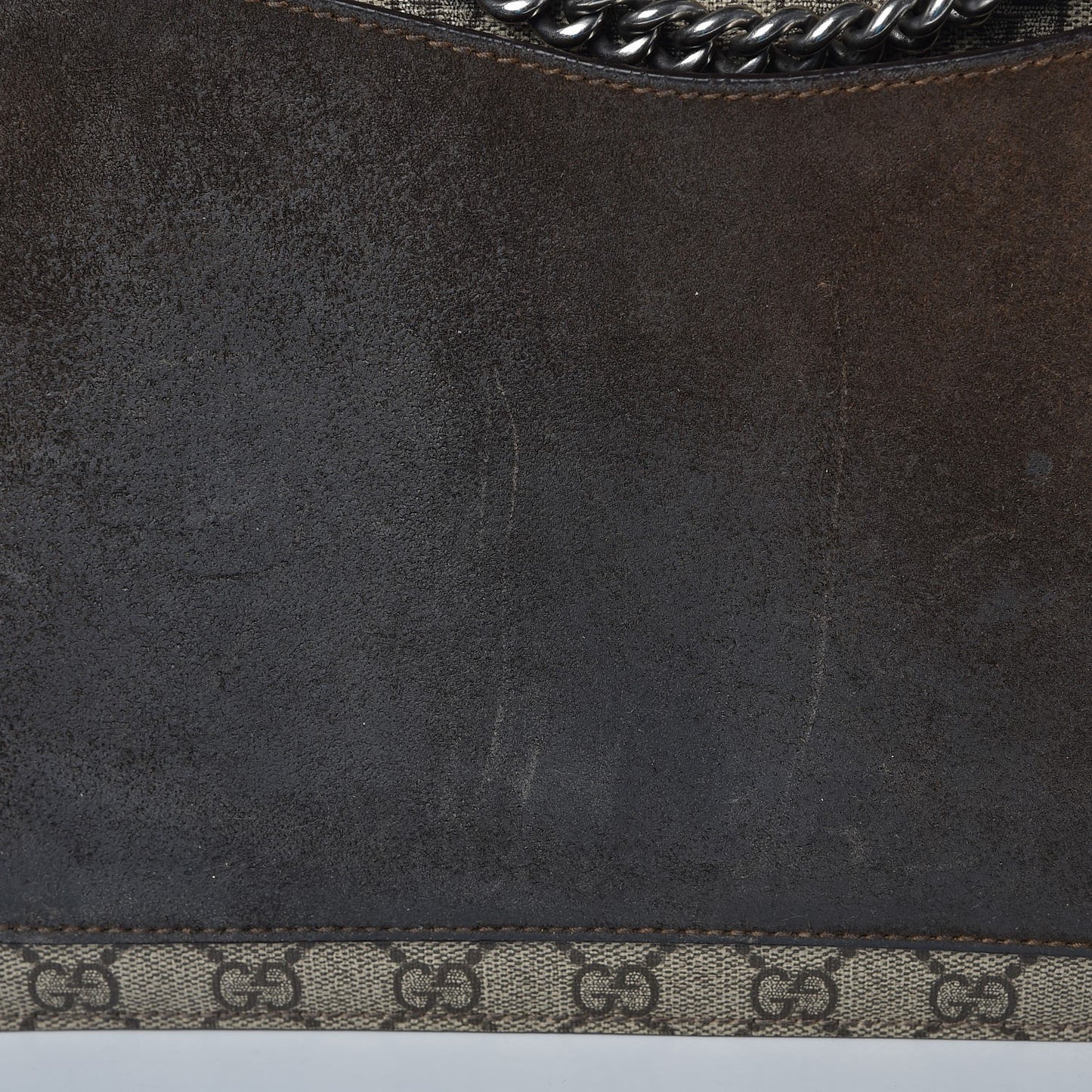 GG Supreme Monogram Medium Dionysus Shoulder Bag Taupe