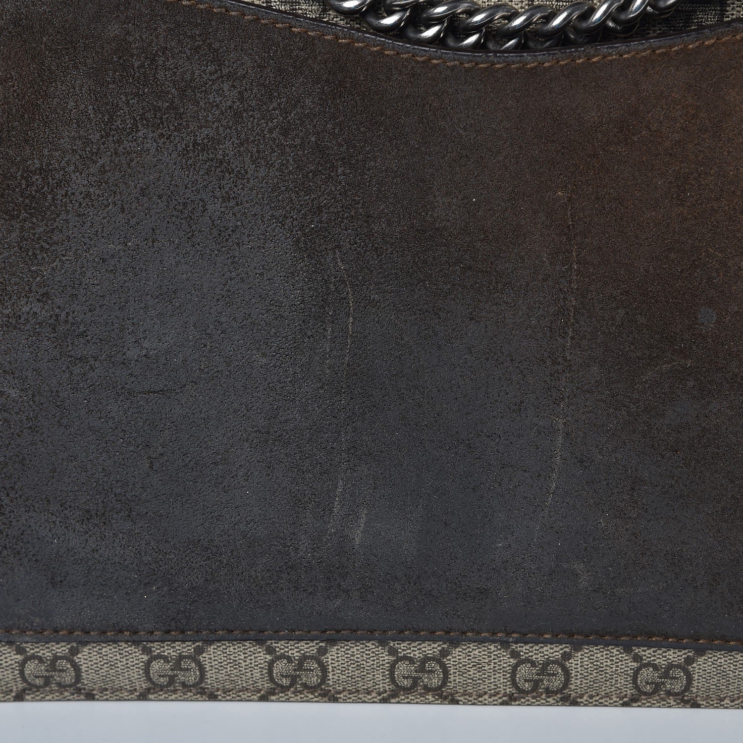 Gucci GG Supreme Monogram Medium Dionysus Shoulder Bag Taupe 6 of 13
