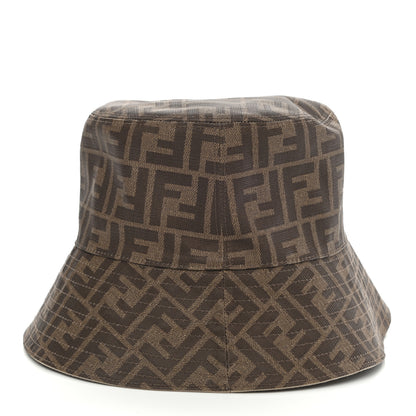 Fendi Technical Fabric FF Reversible Bucket Hat M Tobacco Beige 4 of 6