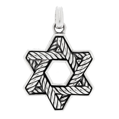David Yurman Sterling Silver Black Onyx Star of David Pendant 1 of 4