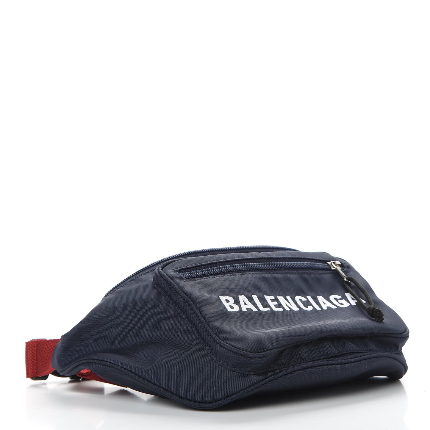 Sport Nylon Logo Embroidered Wheel Beltpack Navy Blue Red