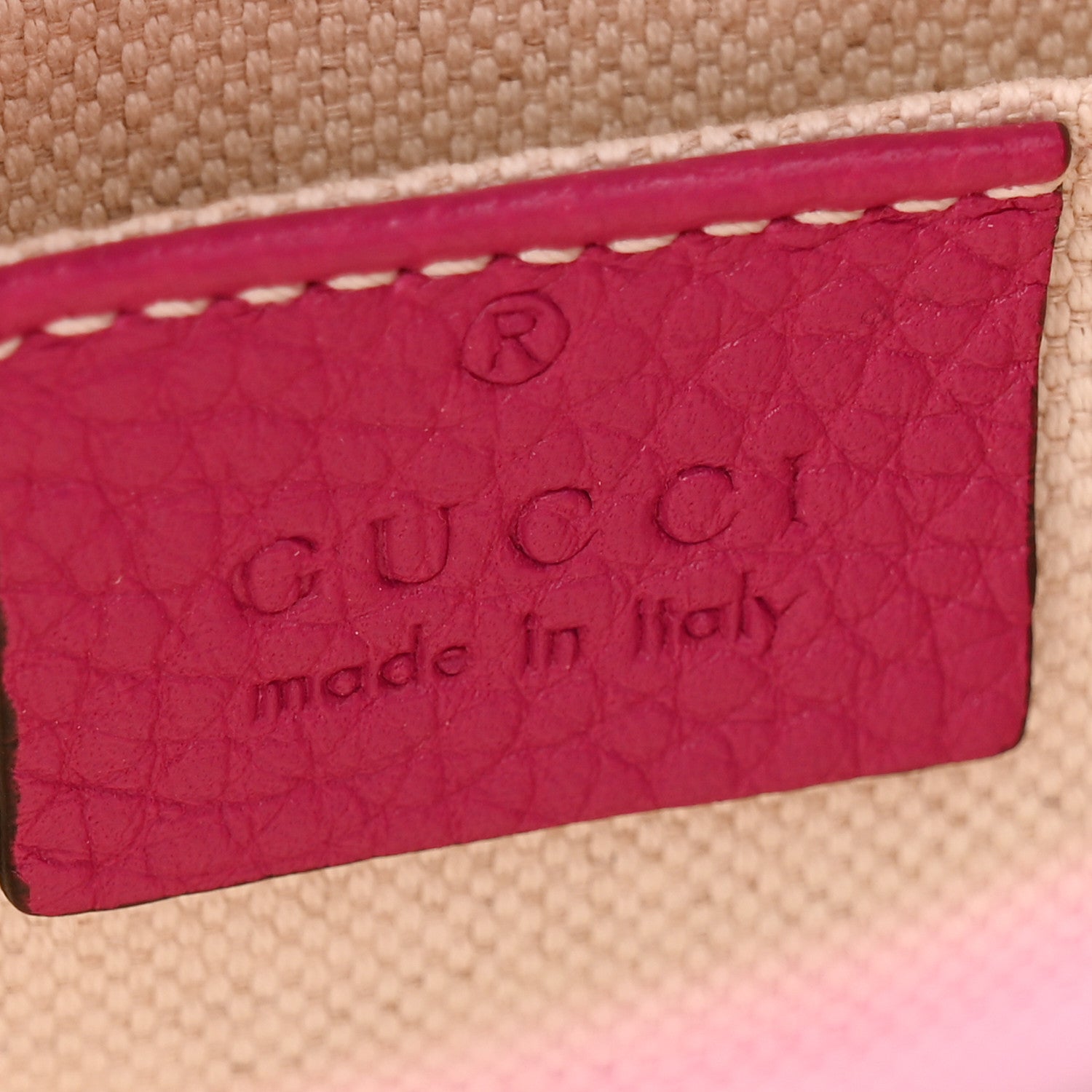 Gucci Calfskin Mini Bamboo Shopper Tote Bright Bougainvillea 6 of 10