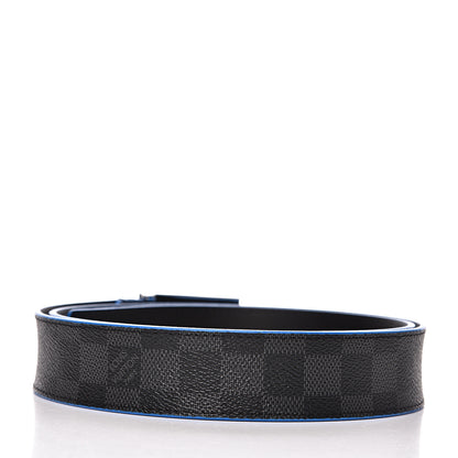 Louis Vuitton Damier Graphite 35mm Metro Belt 100 40 2 of 8