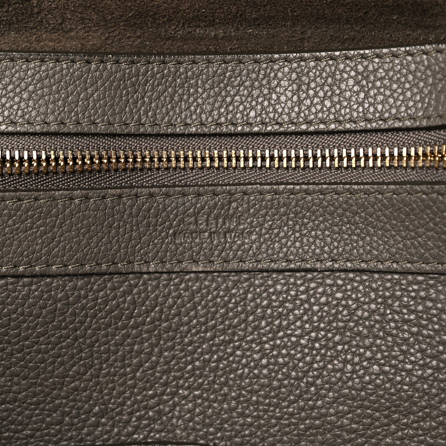 Celine Soft Grained Calfskin Small Belt Cabas Phantom Taupe 6 of 27