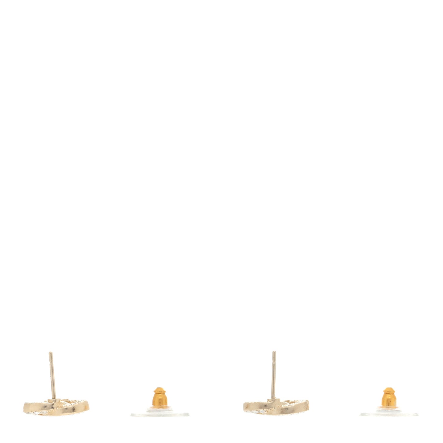 Crystal CC Earrings Gold