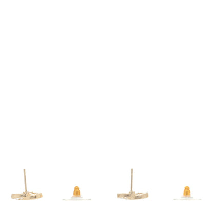 Chanel Crystal CC Earrings Gold 3 of 4