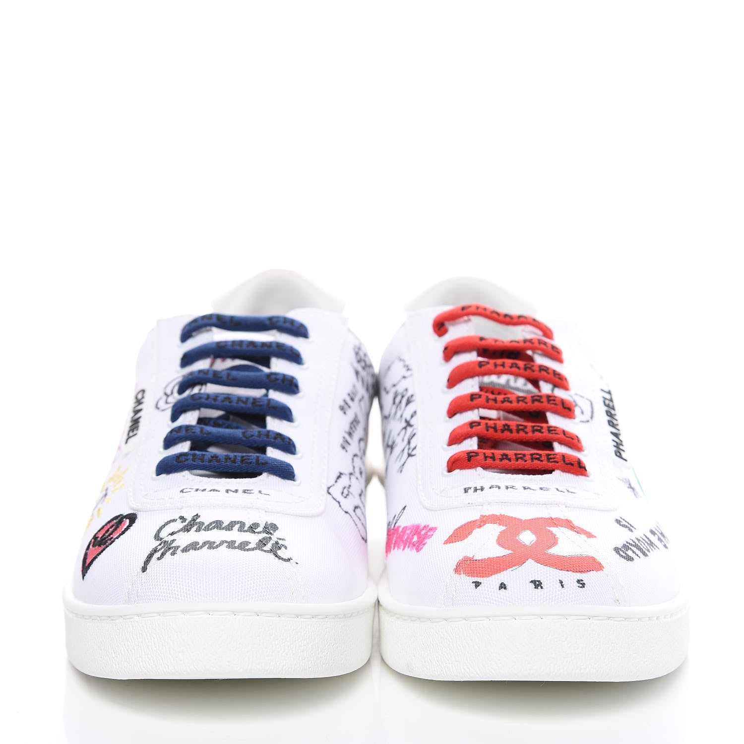 Chanel x Pharrell Williams Canvas Womens Sneakers 41 White 2 of 11