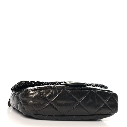 Chanel Metallic Aged Calfskin Mini Chain Me Flap Dark Grey 4 of 10