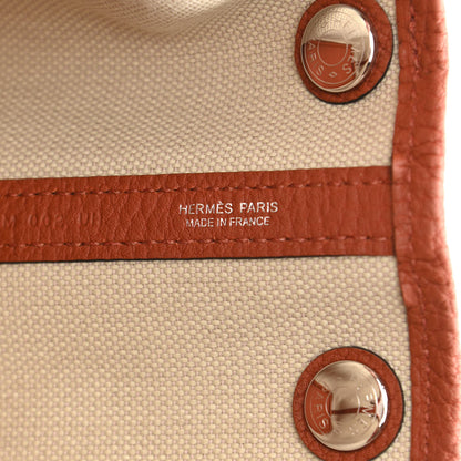 Hermes Twill D Negonda Garden Party 30 TPM Tote Beton Cuivre 6 of 10