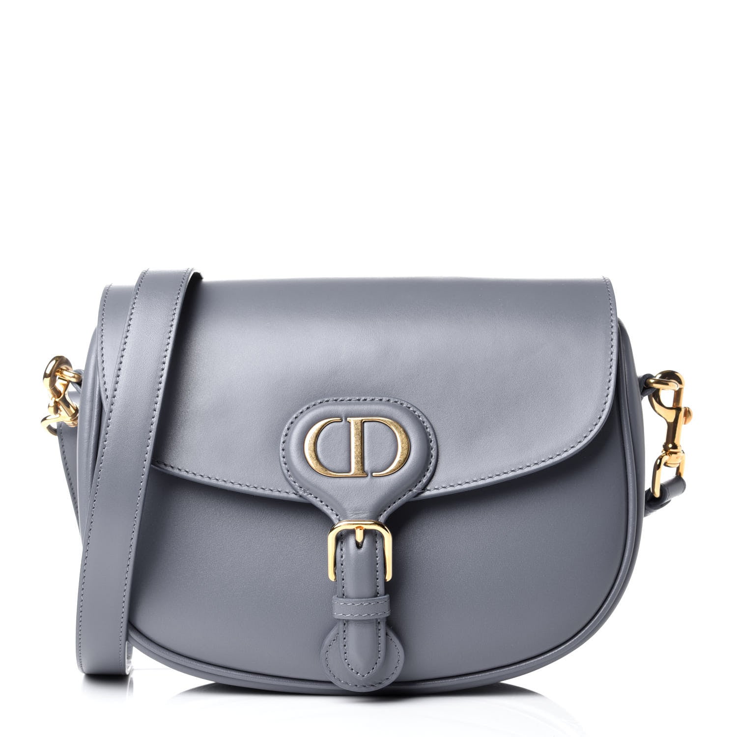 Christian Dior Box Calfskin Medium Bobby Flap Stone Grey 1 of 4