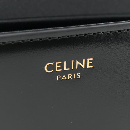 Celine Shiny Calfskin Triomphe Chain Shoulder Bag Black 6 of 11