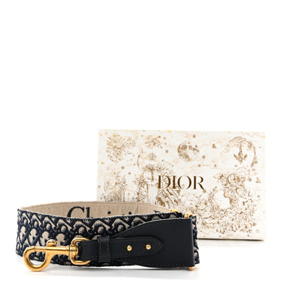 Christian Dior Oblique Adjustable Shoulder Strap Blue 6 of 6