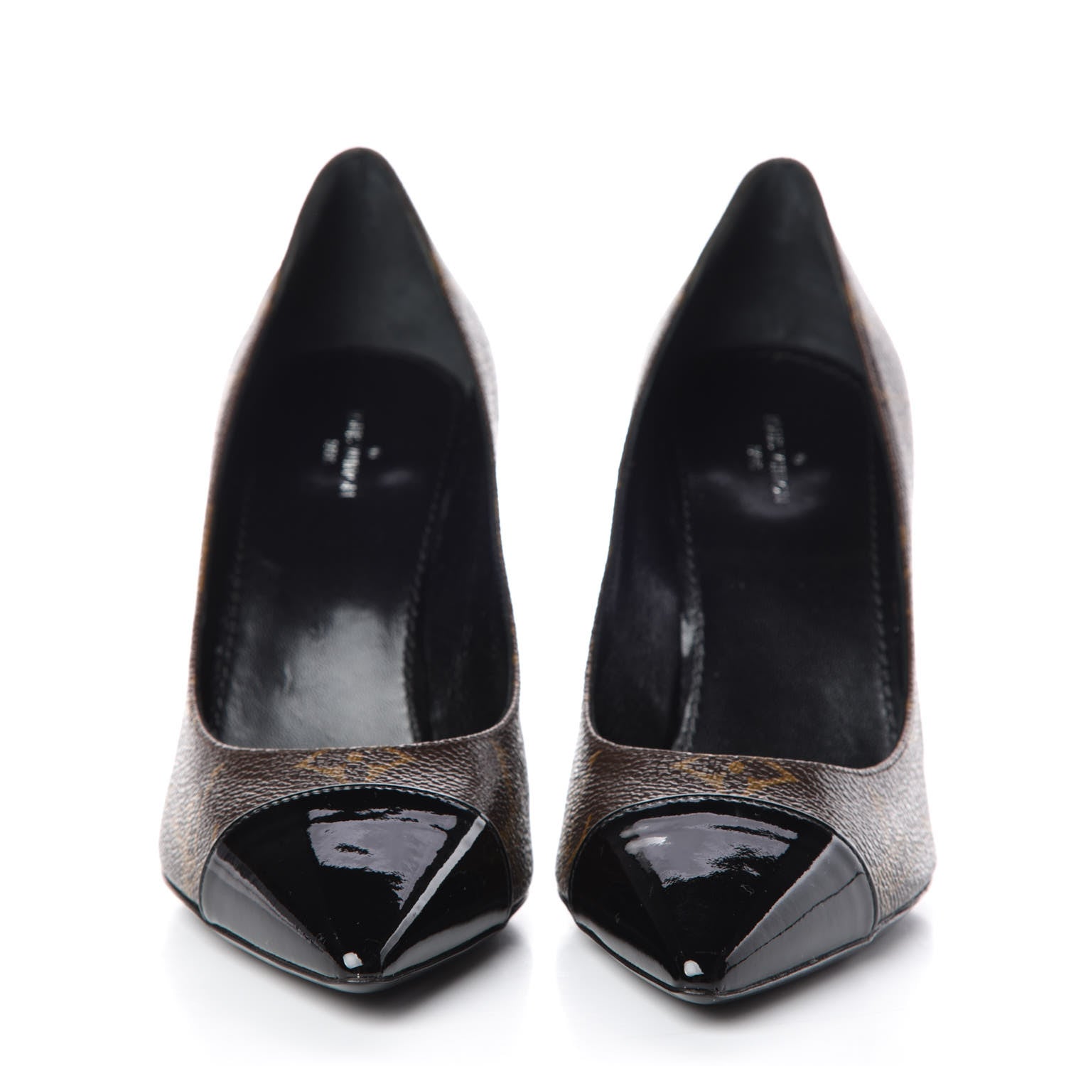 Louis Vuitton Patent Monogram Fetish Pump 36 2 of 11
