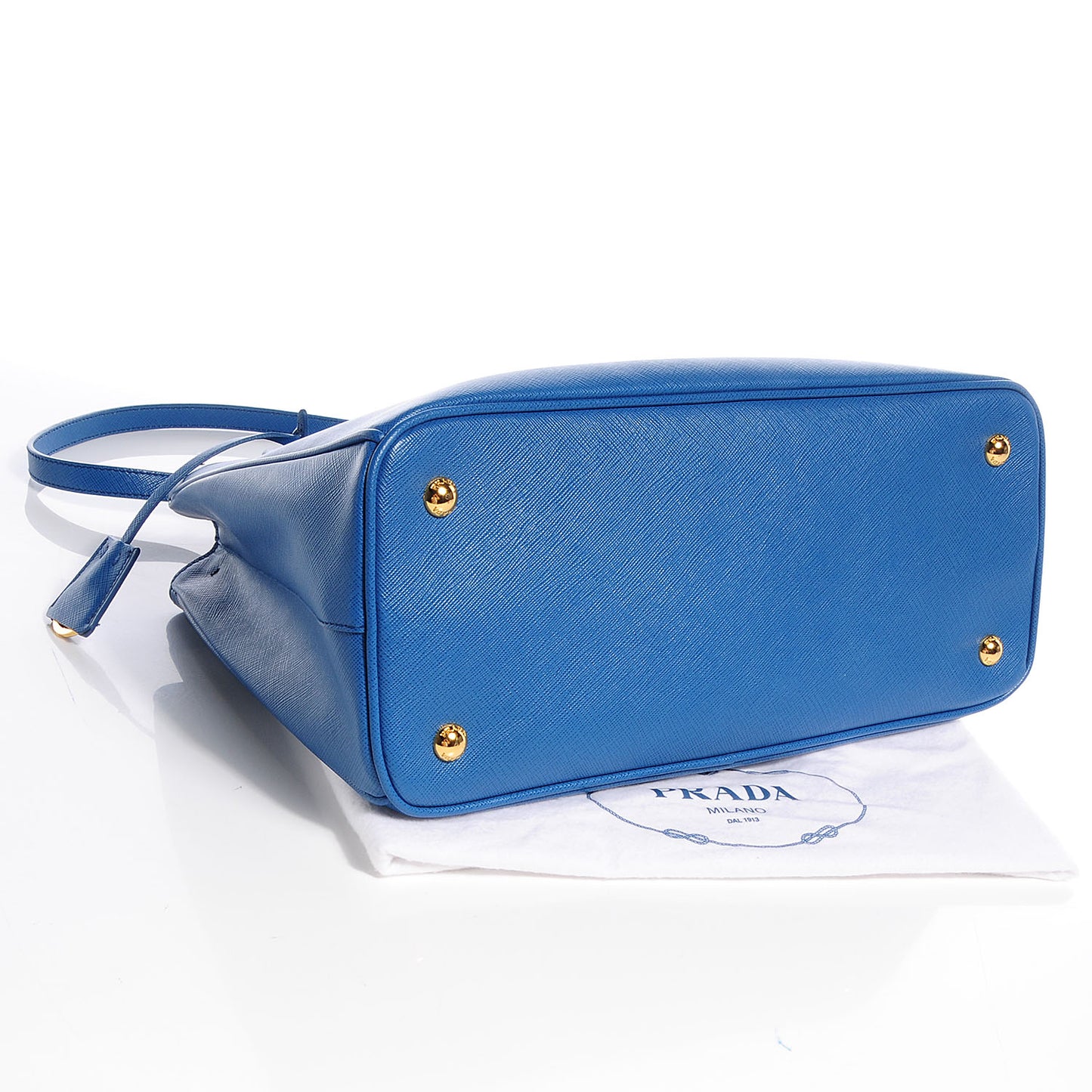 Saffiano Lux Medium Tote Cobalto