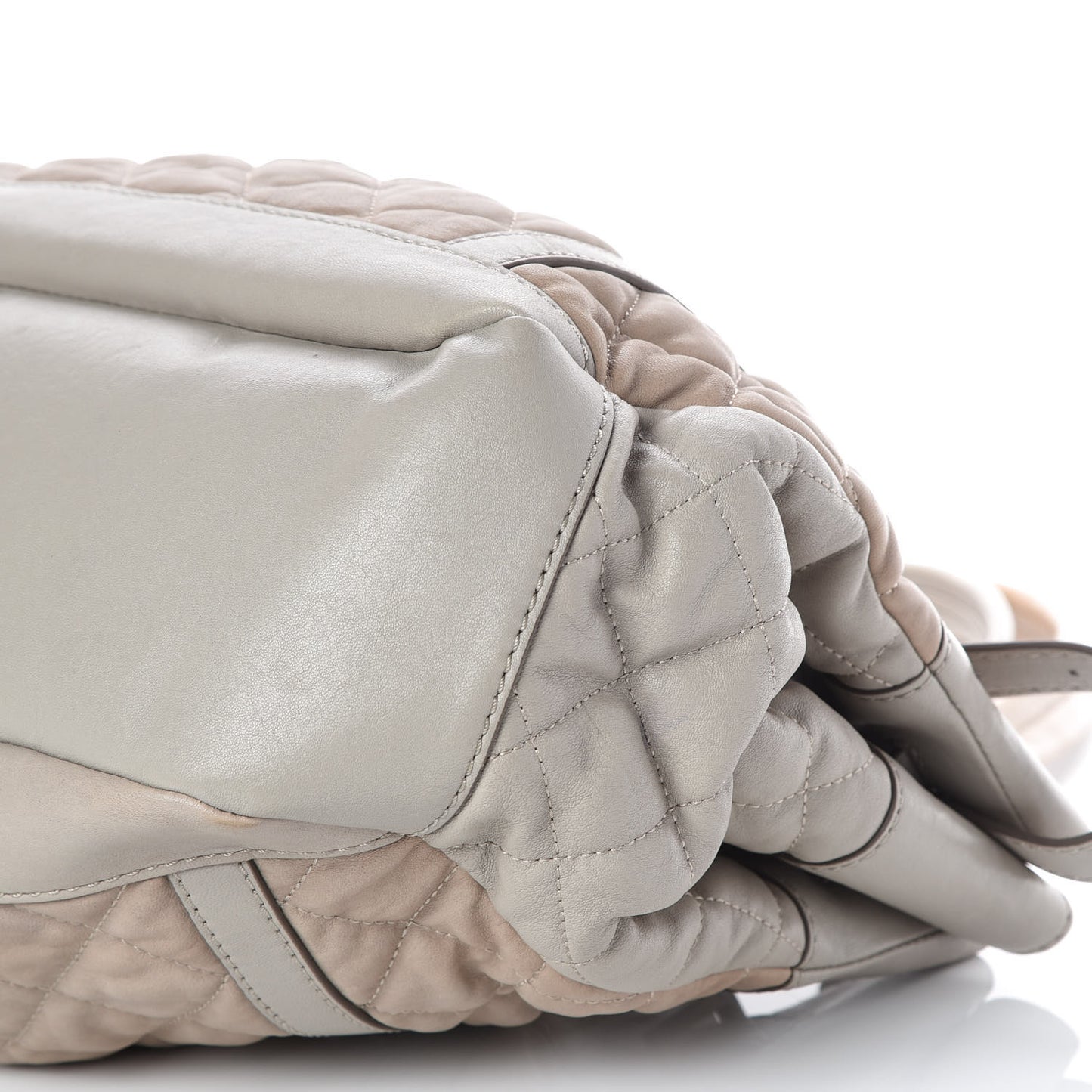 Lambskin Quilted Enmore Tote Grey