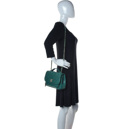 Chanel Caviar Quilted Medium Business Affinity Flap Green 2 of 13