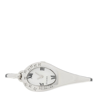 Gucci Stainless Steel Diamond 21mm Horsebit Quartz Watch 2 of 4