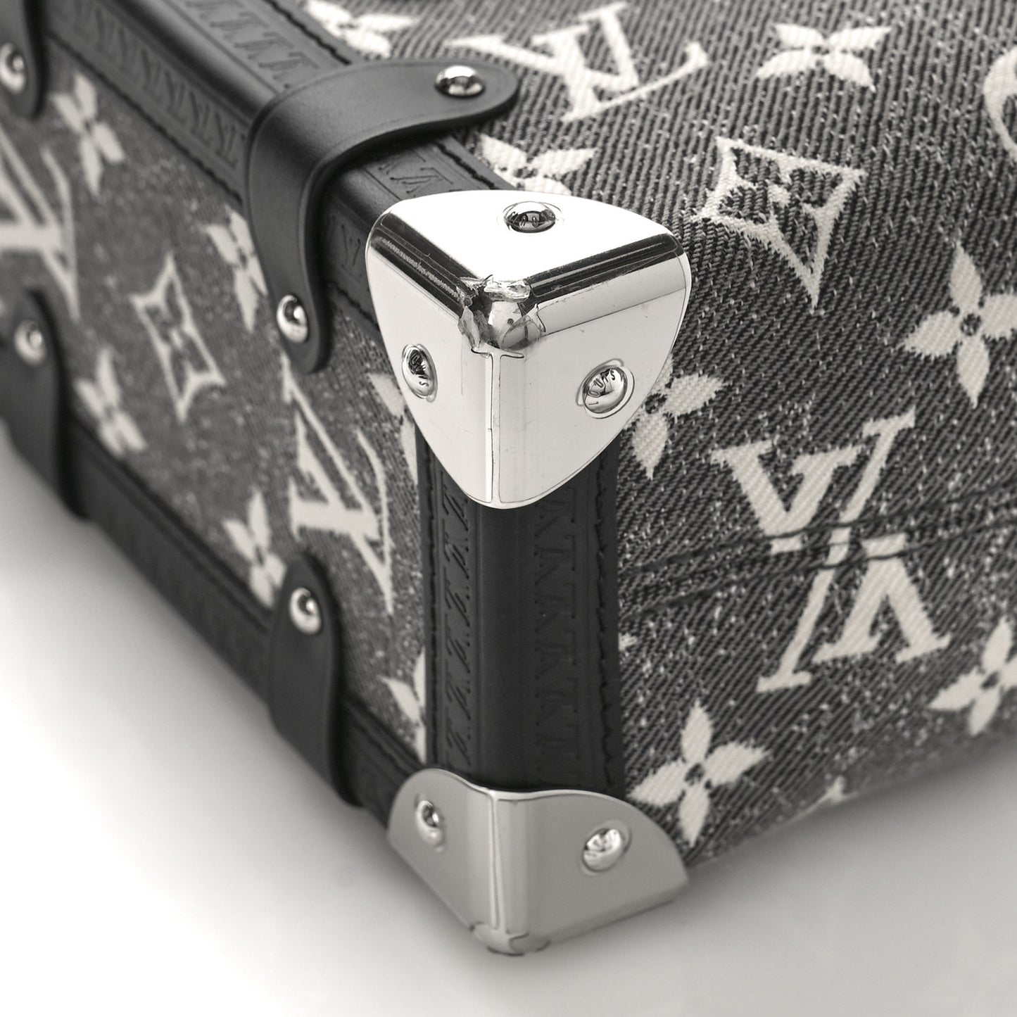 Monogram Jacquard Denim Side Trunk Grey